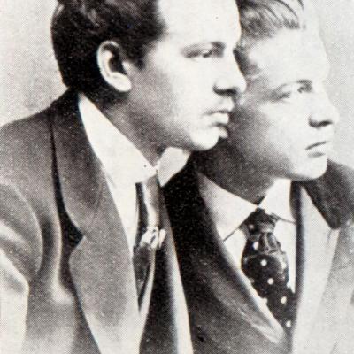 Jan i Edward Reszke w okresie młodzieńczym (szkolnym).