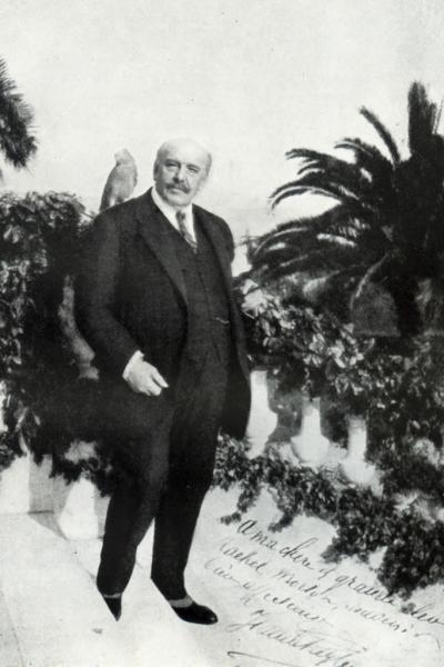 Jan Reszke w swojej Villa Vergermere w Nicei.